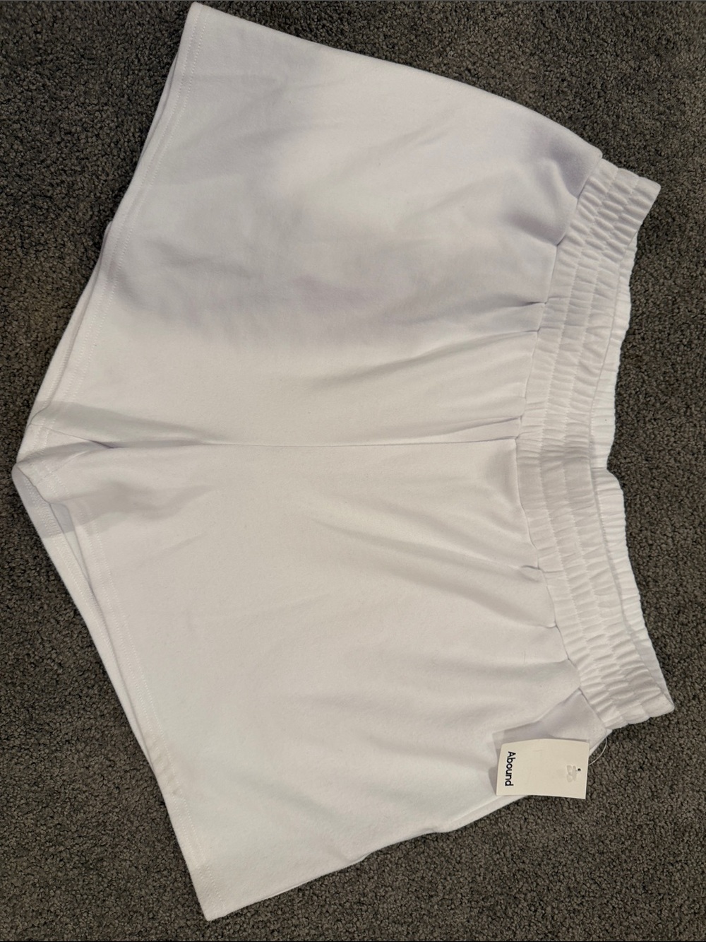 White ABOUND Women's Elastic Waist Shorts - Casual Comfort